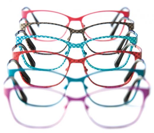 Brillenfassung in verschiedenen Farben
